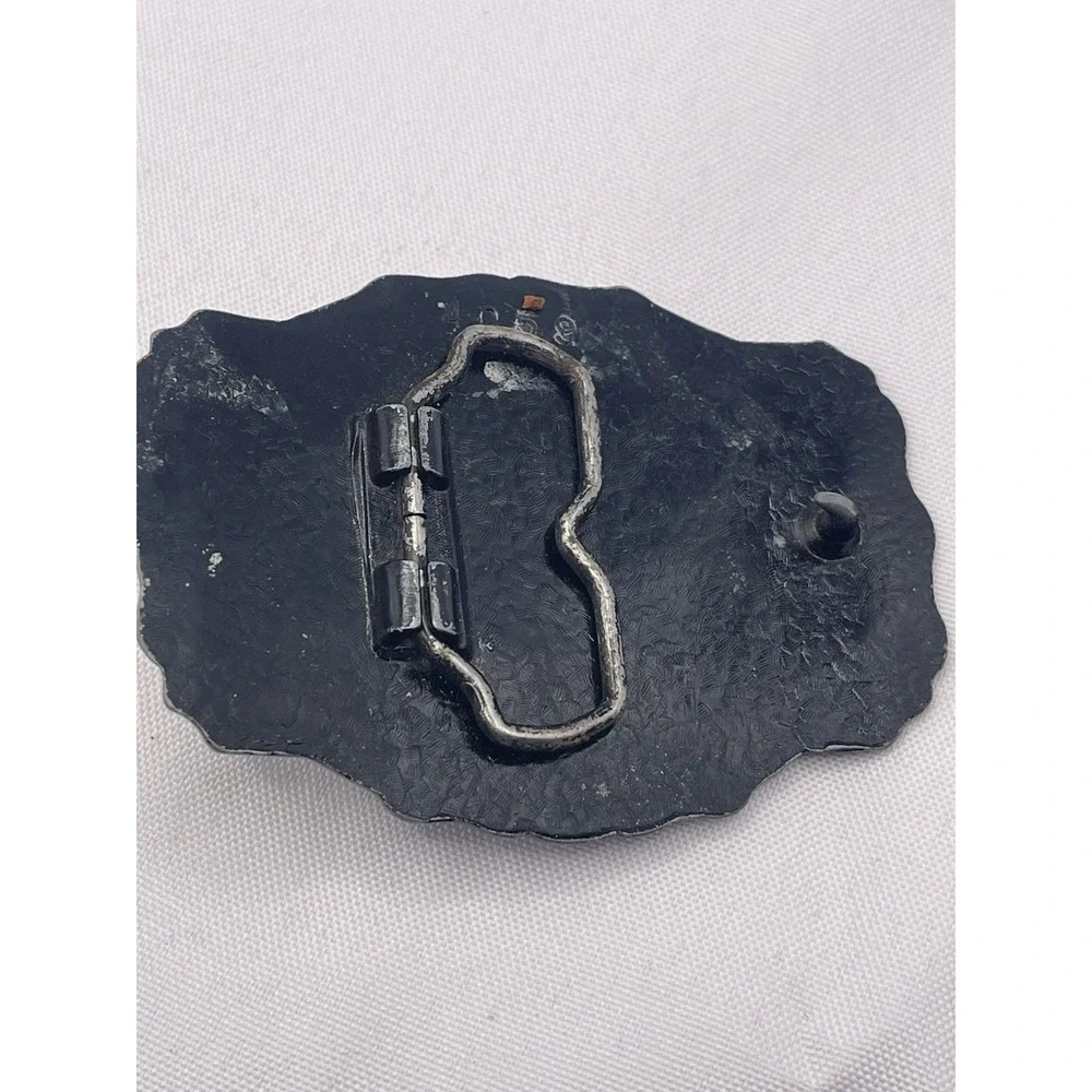 Grizzly Bear Belt Buckle Hunter Sportsman Mountains‎ Nature Vtg. 70s Raintree